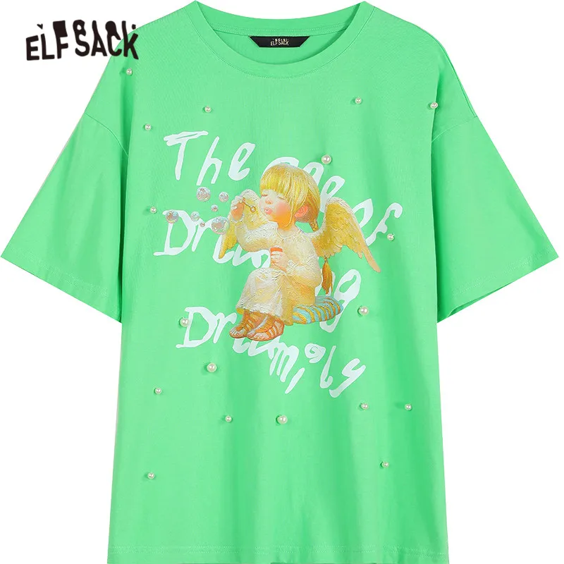 ELFSACK Harajuku Funny Graphic Print Oversize Casual T-Shirts Women,2021 Spring Angel Half Sleeve Ladeis Basic Daily Summer Tops
ELFSACK Harajuku Funny Graphic Print Oversize Casual T-Shirts Women,2021 Spring Angel Half Sleeve Ladeis Basic Daily Summer Tops