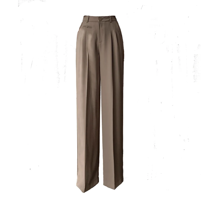 Fashion suit trousers women 2021 autumn button wide leg pants high waist pants casual pants simple drape 2021 women's clothing
Fashion suit trousers women 2021 autumn button wide leg pants high waist pants casual pants simple drape 2021 women's clothing