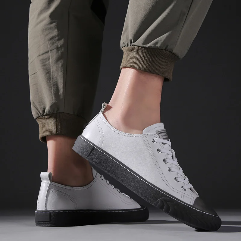 2021 High Quality Mens Shoes Casual e Leather Sneakers Men Lace-up Solid Antiskid Breathable Walking Flats Luxury Brand Footwear
2021 High Quality Mens Shoes Casual e Leather Sneakers Men Lace-up Solid Antiskid Breathable Walking Flats Luxury Brand Footwear