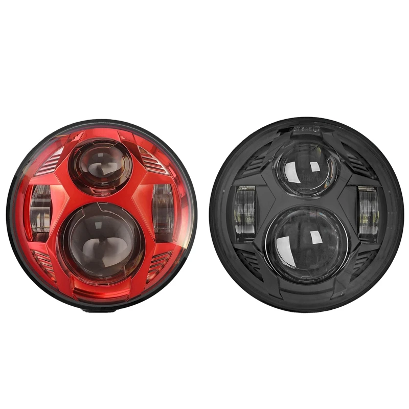 2X 5.75 Inch Modified Front Headlight LED Headlight Modified Motorcycle Fog Light Red & Black
2X 5.75 Inch Modified Front Headlight LED Headlight Modified Motorcycle Fog Light Red & Black