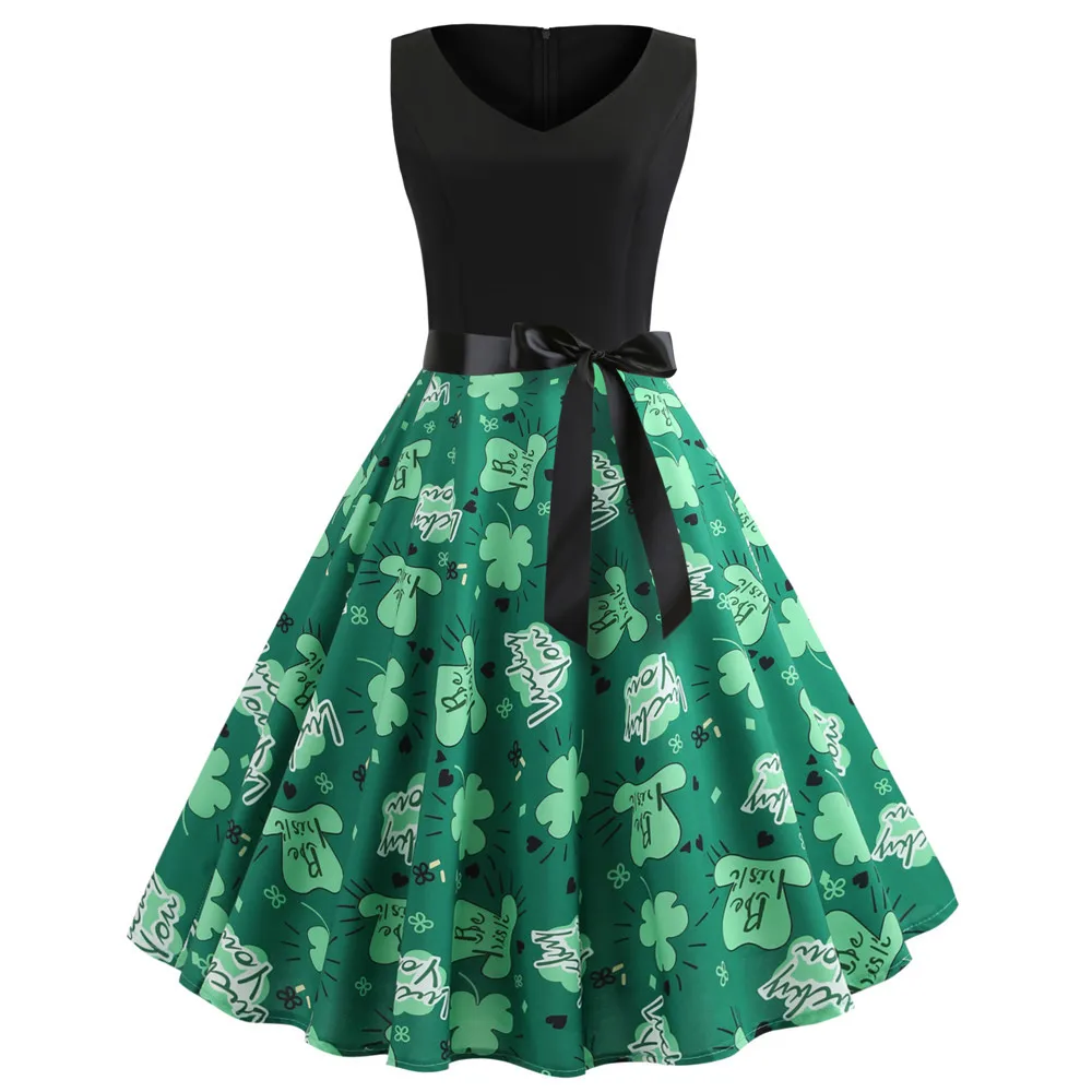 2021 Retro New Spring Summer Women Print Patchwork Contrast Colour Green Colour Casual V-Neck Sleeveless Sashes Lady Vest Dress
2021 Retro New Spring Summer Women Print Patchwork Contrast Colour Green Colour Casual V-Neck Sleeveless Sashes Lady Vest Dress