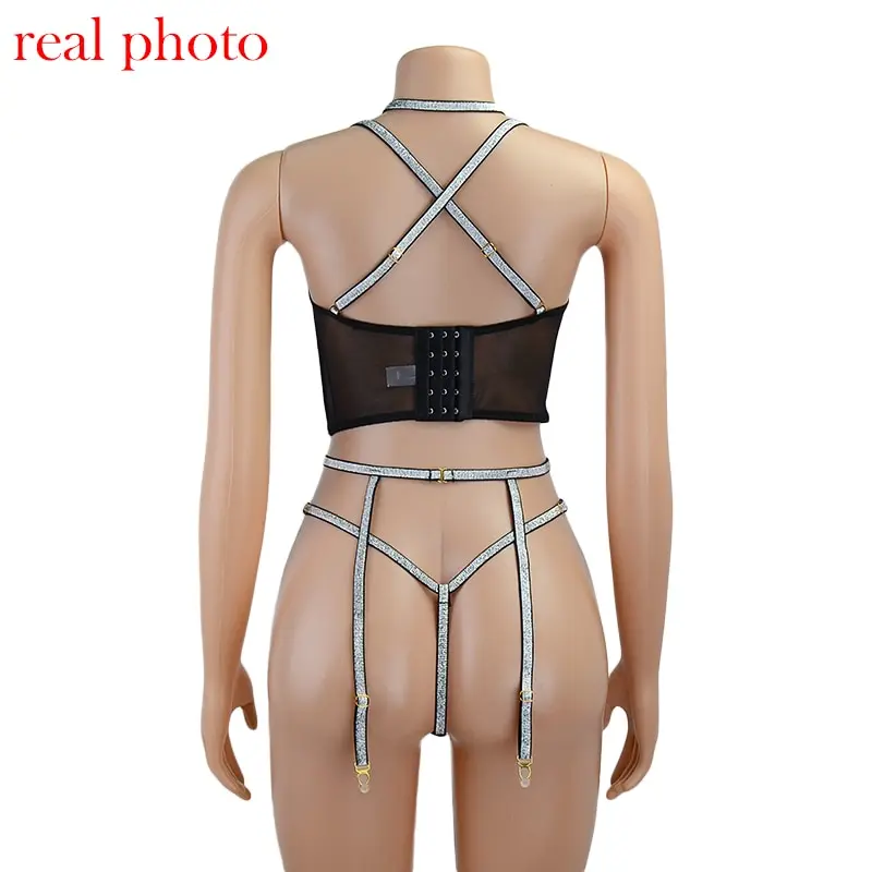 WENYUJH Lingerie Sequin Lingerie Set Sexy Push up Bra 3 Piece Set Padded Women's Underwear Set Bra and Thong Sexy Lingerie
WENYUJH Lingerie Sequin Lingerie Set Sexy Push up Bra 3 Piece Set Padded Women's Underwear Set Bra and Thong Sexy Lingerie