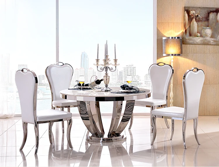 Stainless steel Dining Room Set Home Furniture minimalist modern glass dining table and 4 chairs mesa de jantar muebles comedor
Stainless steel Dining Room Set Home Furniture minimalist modern glass dining table and 4 chairs mesa de jantar muebles comedor
