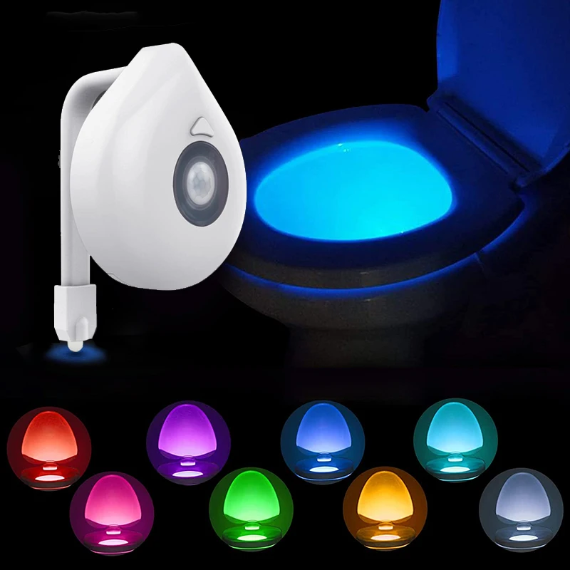 LED Toilet Lamp 8 Colours Toilet Bowl Backlight Motion Sensor Night Light WC Sensor Light Bathroom Lamp Light For Children
LED Toilet Lamp 8 Colours Toilet Bowl Backlight Motion Sensor Night Light WC Sensor Light Bathroom Lamp Light For Children