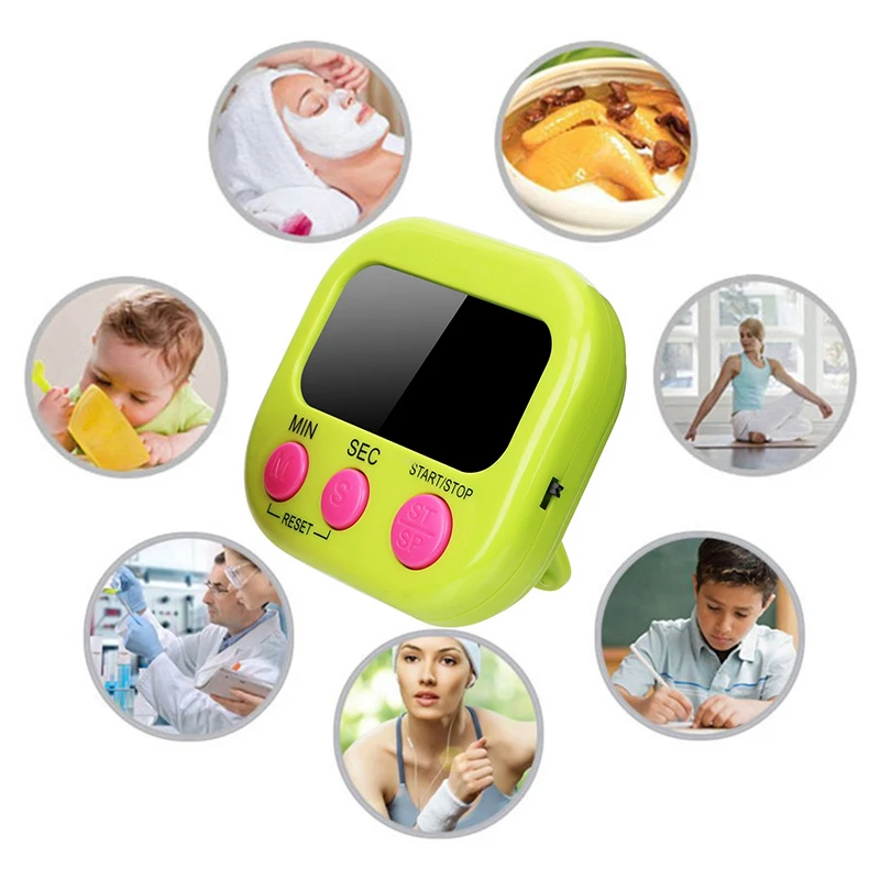 Kitchen Timers Digital LED Display Kitchen Timer Food Cooking Timer Baking Alarm Clock Sports Kitchen Timers Kitchen Gadgets
Kitchen Timers Digital LED Display Kitchen Timer Food Cooking Timer Baking Alarm Clock Sports Kitchen Timers Kitchen Gadgets