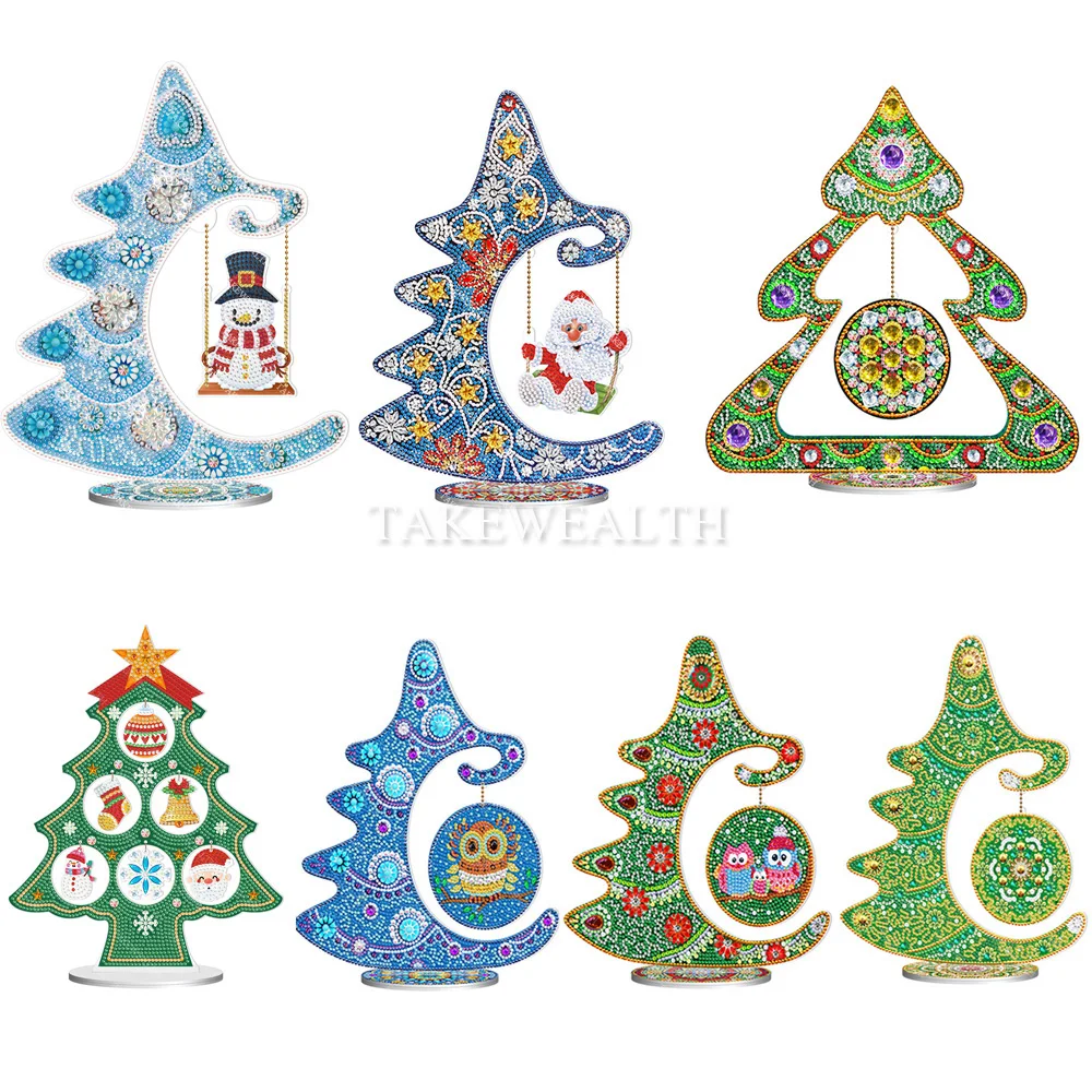 5D DIY Diamond Painting Christmas Tree Craft Acrylic Home Ornaments Resinstone Mosaic Christmas Decoration for home Gifts
5D DIY Diamond Painting Christmas Tree Craft Acrylic Home Ornaments Resinstone Mosaic Christmas Decoration for home Gifts