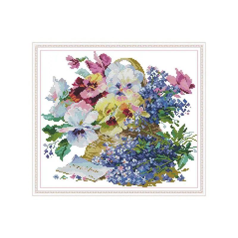 Flower DIY Handmade Needlework Counted 14CT Printed Cross Stitch Embroidery Kit E56C
Flower DIY Handmade Needlework Counted 14CT Printed Cross Stitch Embroidery Kit E56C