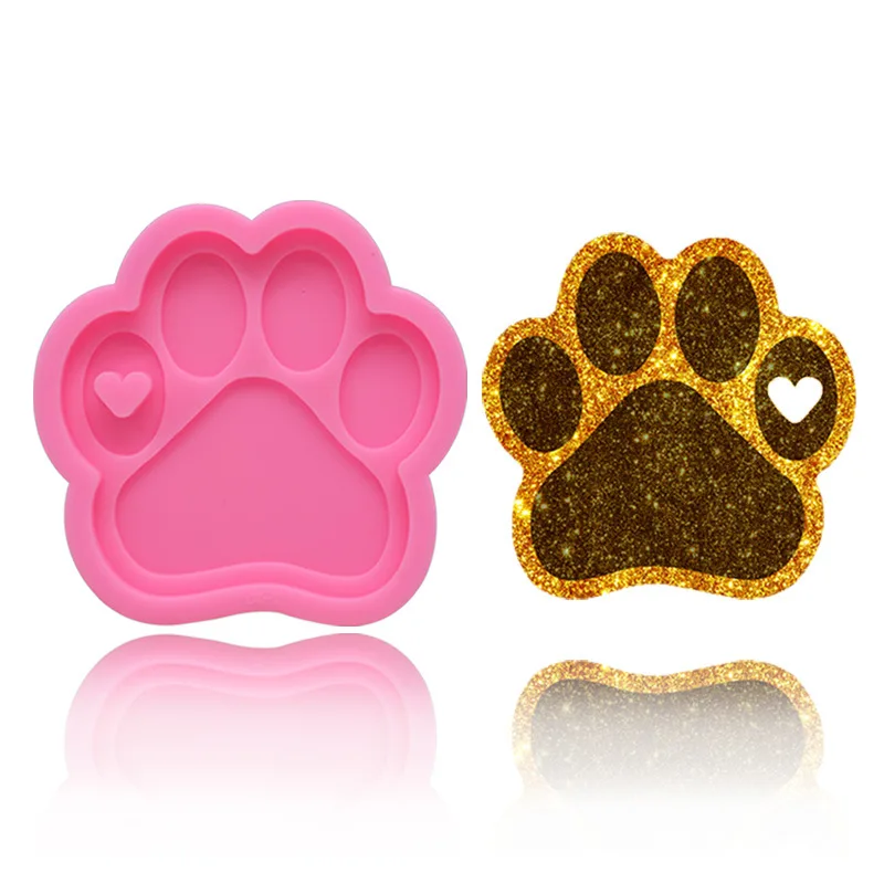 Diy Silicone Mirror Glue Drop Bear Paw Keychain Mold Crystal Bear Paw Fondant Cake Baking Mold
Diy Silicone Mirror Glue Drop Bear Paw Keychain Mold Crystal Bear Paw Fondant Cake Baking Mold