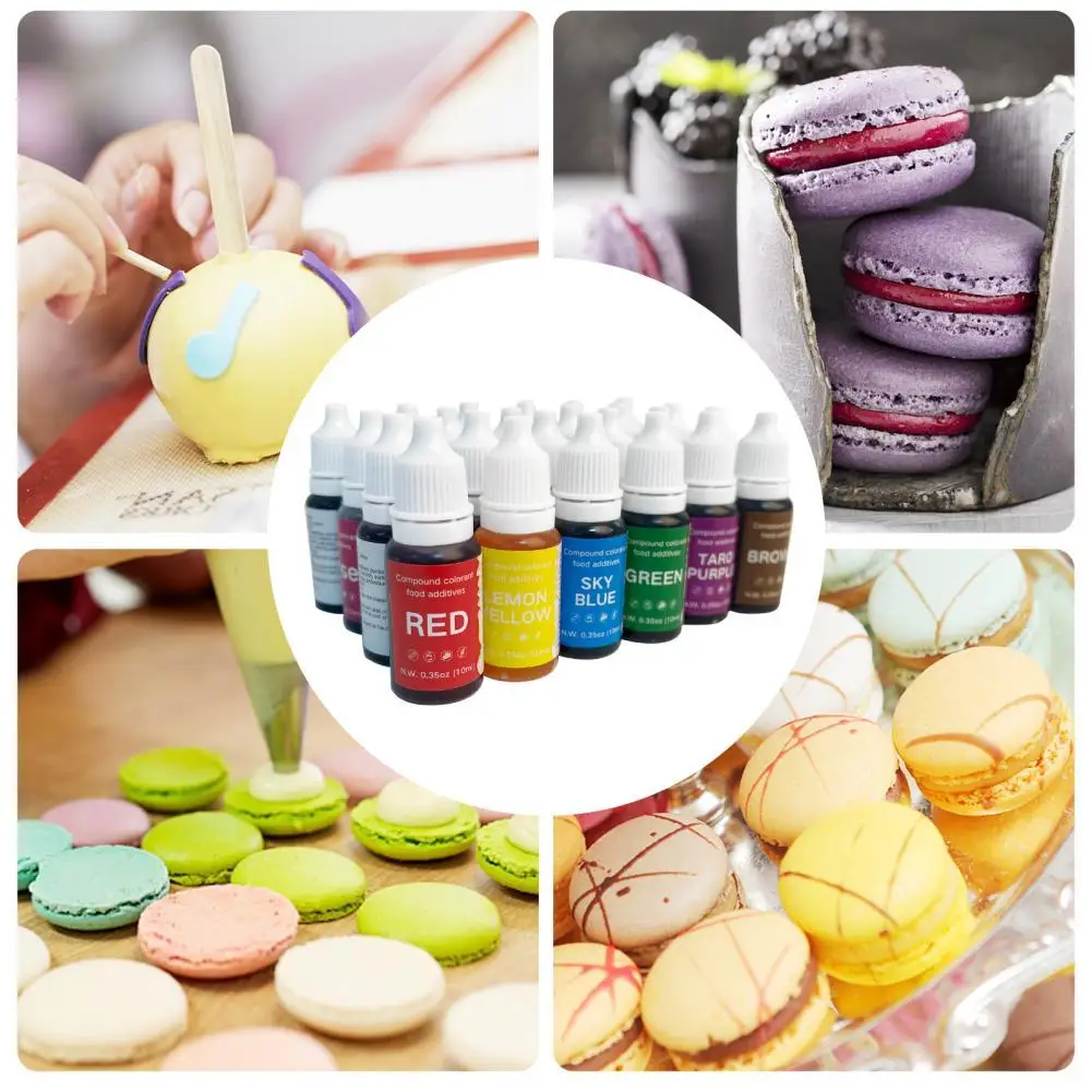 Squeeze Bottle Edible Liquid Soluble Food Coloring Dye Pigment for Baking Cooking DIY Crafts
Squeeze Bottle Edible Liquid Soluble Food Coloring Dye Pigment for Baking Cooking DIY Crafts