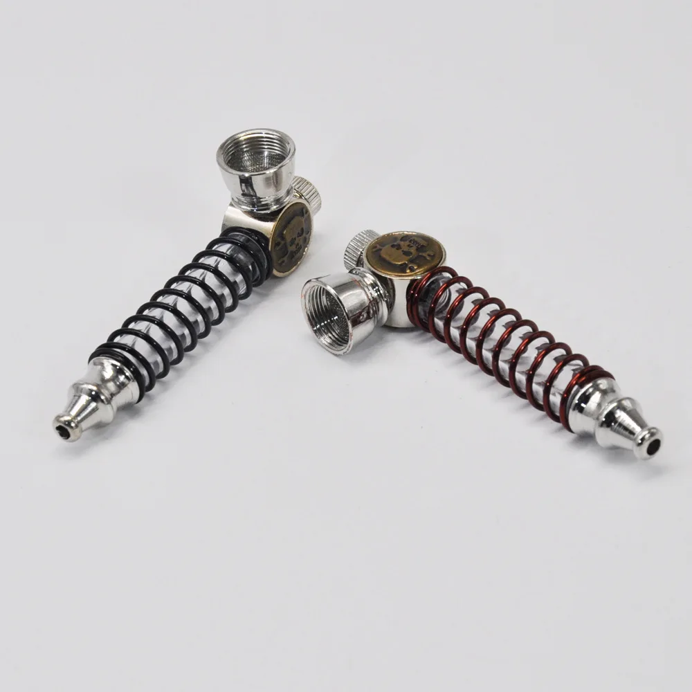Retro Skull Metal Small Pipe Smoking Set Cigarette Holder Accessories LED Luminous Pipe Spring with Light Pipe Smoking Pipes
Retro Skull Metal Small Pipe Smoking Set Cigarette Holder Accessories LED Luminous Pipe Spring with Light Pipe Smoking Pipes