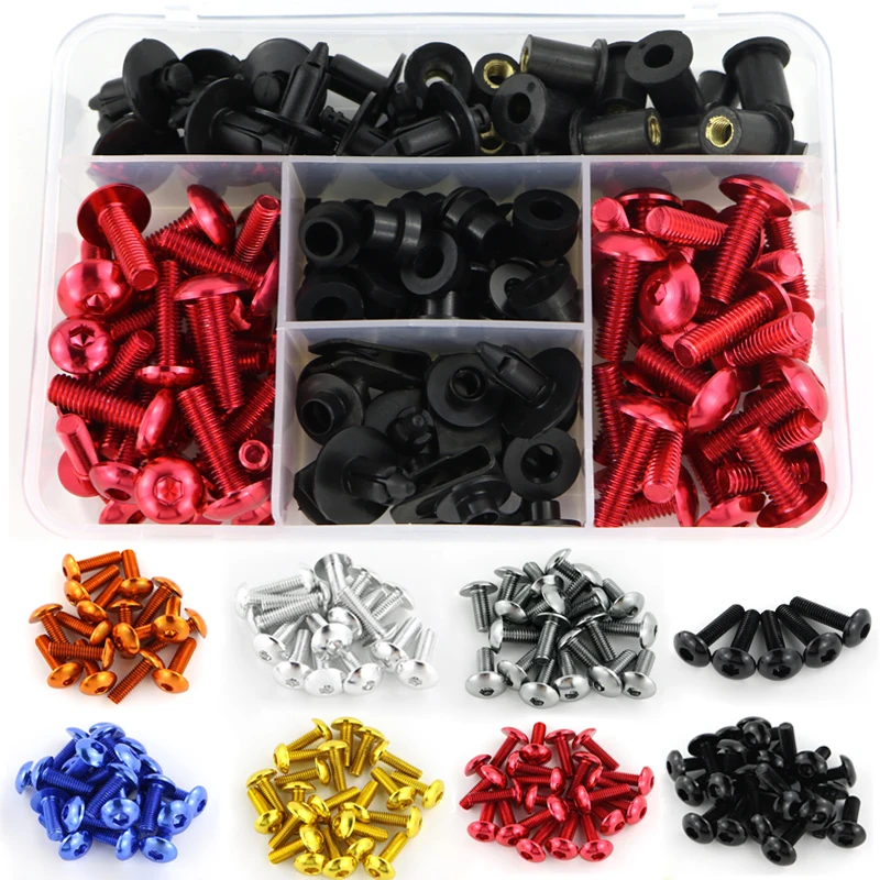 Fit For Honda CBR600 F3 F4 F4I CBR600 RR M5 M6 Motorcycle Complete Fairing Bolts Kit Speed Nuts Faring Clips Windshield Screws
Fit For Honda CBR600 F3 F4 F4I CBR600 RR M5 M6 Motorcycle Complete Fairing Bolts Kit Speed Nuts Faring Clips Windshield Screws