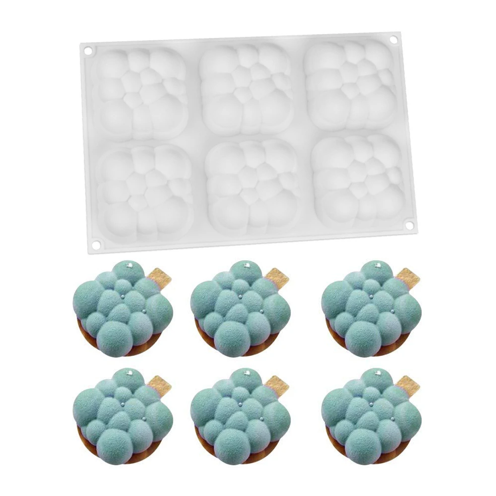 6 Cavity Cloud Shape Silicone Mold Dessert Cake Mousse Baking Form Moulds Chocolate Cake Mold DIY Baking Decorating Tools
6 Cavity Cloud Shape Silicone Mold Dessert Cake Mousse Baking Form Moulds Chocolate Cake Mold DIY Baking Decorating Tools