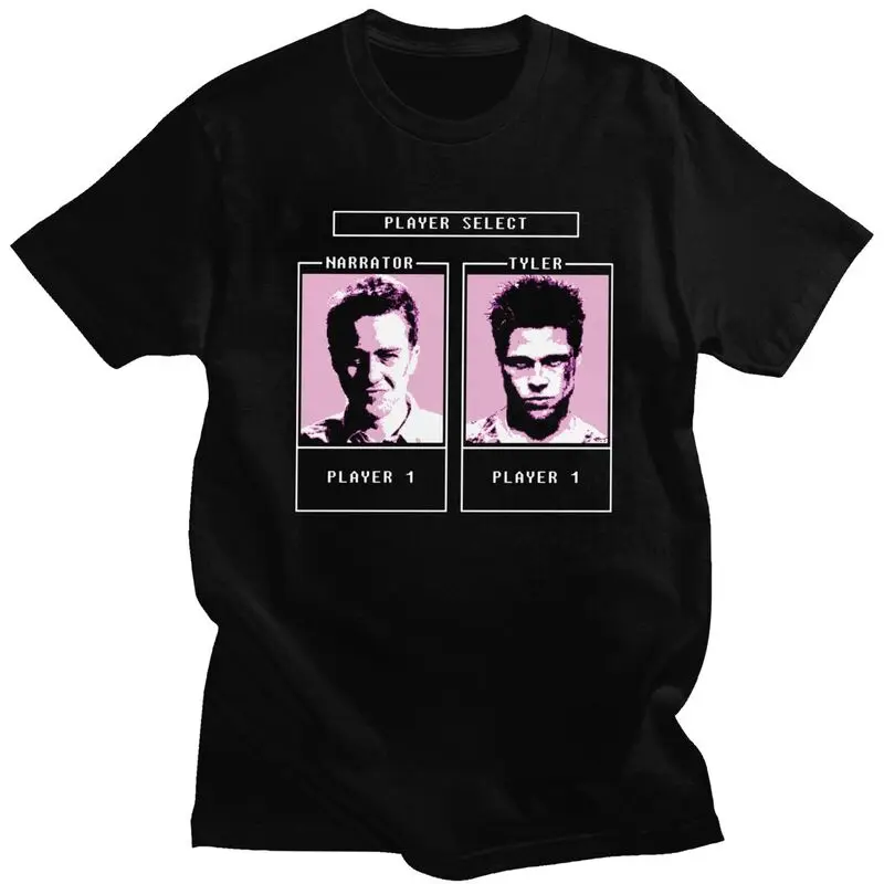 Fight Club Tyler Durden Character Selection Game T Shirt Men Short Sleeves 100% Cotton T-shirt The Narrator Tees Fashion Tshirt
Fight Club Tyler Durden Character Selection Game T Shirt Men Short Sleeves 100% Cotton T-shirt The Narrator Tees Fashion Tshirt