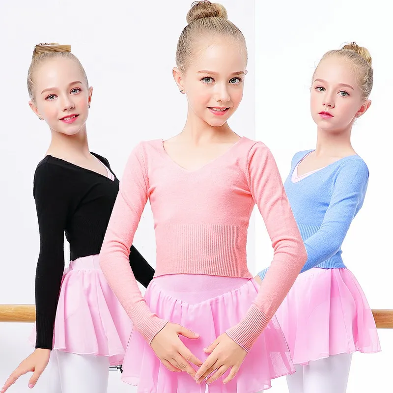 V-neck Long Sleeve Jacket Wrap Sweater Top Coat Kids Gymnastics Leotard for Girls Ballet Leotards High Waist Dance Clothes
V-neck Long Sleeve Jacket Wrap Sweater Top Coat Kids Gymnastics Leotard for Girls Ballet Leotards High Waist Dance Clothes