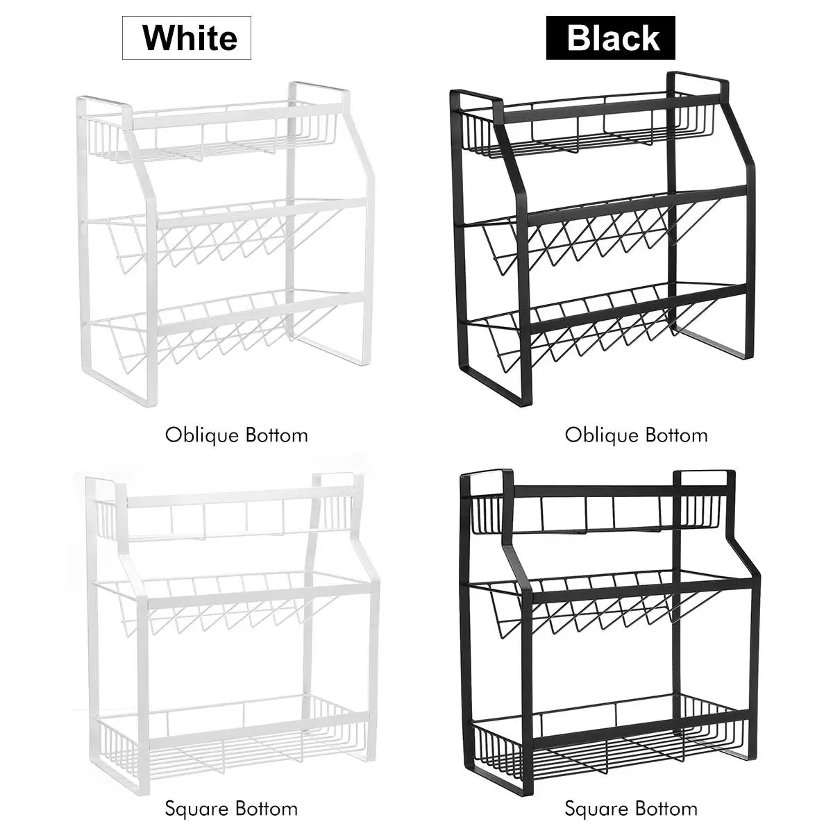 3-Layer Metal Kitchen Spice Rack Dish Bowl Drain Drying Shelf Organizer Shelf Storage Holder (4 Options)
3-Layer Metal Kitchen Spice Rack Dish Bowl Drain Drying Shelf Organizer Shelf Storage Holder (4 Options)