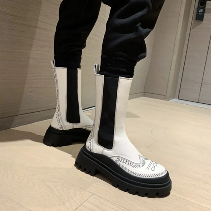 2021 Fashion Women Shoes Leather Shoes Round Toe Thick Heel Boots Solid Mid-calf Short Boots Winter Women Boots Platform Boots
2021 Fashion Women Shoes Leather Shoes Round Toe Thick Heel Boots Solid Mid-calf Short Boots Winter Women Boots Platform Boots