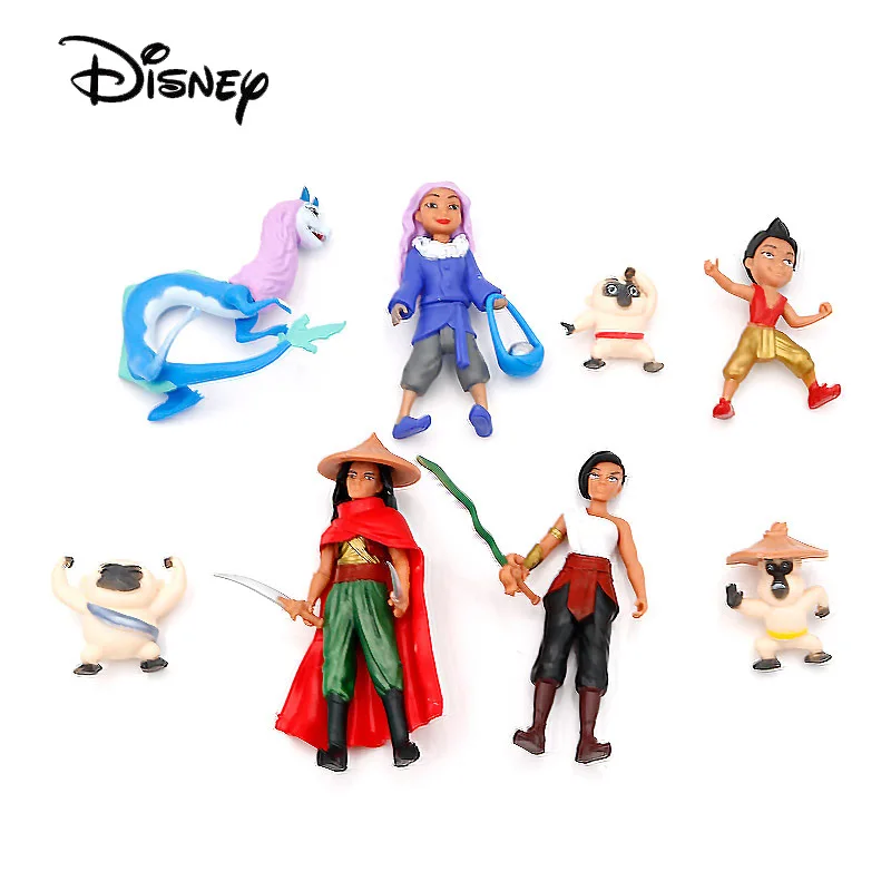 

Disney 8pcs/set Raya And The Last Dragon Action Figure Toy Raya Princess Pvc Statue Model Doll Multiple Style For Children Gifts