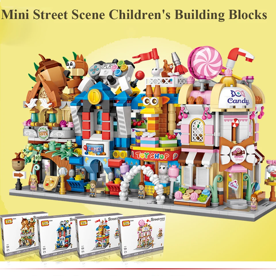 Streetscape Building Blocks Toys Mini Building Models Puzzle Child's Toys Kids small particles building blocks Educational Toys
Streetscape Building Blocks Toys Mini Building Models Puzzle Child's Toys Kids small particles building blocks Educational Toys