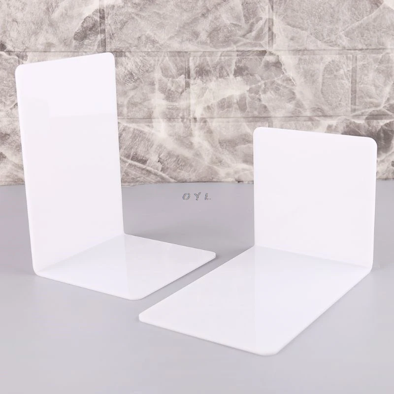 2Pcs White Acrylic Bookends L-shaped Desk Organizer Desktop Book Holder School Stationery Office Accessories
2Pcs White Acrylic Bookends L-shaped Desk Organizer Desktop Book Holder School Stationery Office Accessories