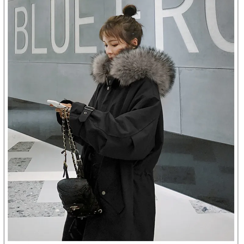 Parker cotton-padded jacket Female winter new warm big fur collar plus velvet thick loose plus size cotton-padded women coat
Parker cotton-padded jacket Female winter new warm big fur collar plus velvet thick loose plus size cotton-padded women coat