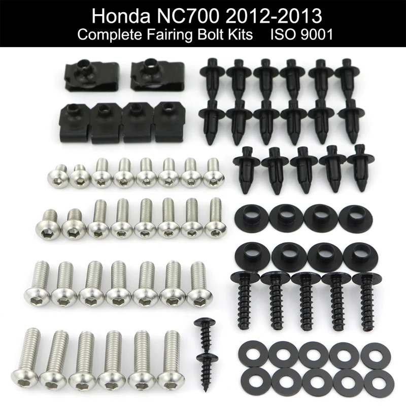 For Honda NC700X NC 700X 2012 2013 Motorcycle Complete Full Fairing Bolts Kit Screws Bodywork Clips Nuts Side Covering Bolts Kit
For Honda NC700X NC 700X 2012 2013 Motorcycle Complete Full Fairing Bolts Kit Screws Bodywork Clips Nuts Side Covering Bolts Kit