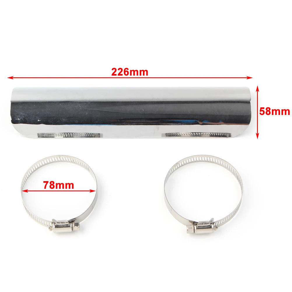 Chrome Aluminum Exhaust Muffler Pipe Heat Shield Cover Protector For Harley Motorcycle
Chrome Aluminum Exhaust Muffler Pipe Heat Shield Cover Protector For Harley Motorcycle
