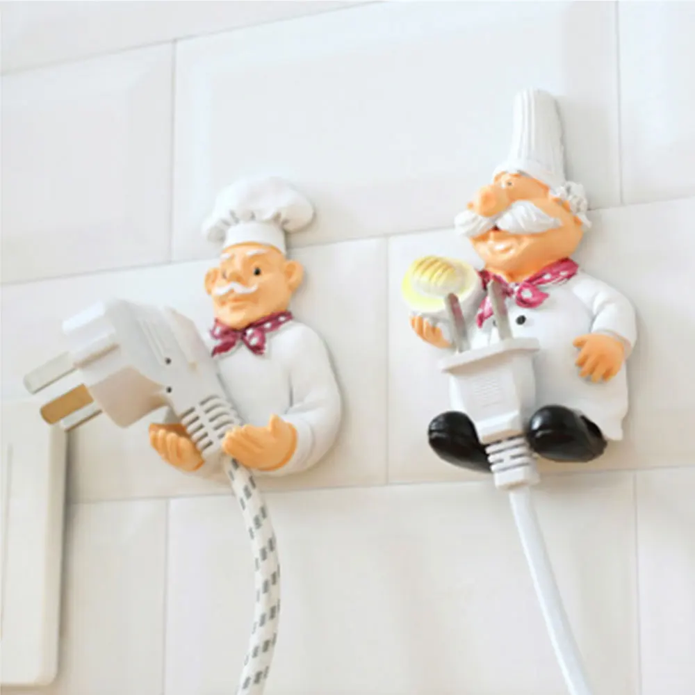 Cartoon power cord storage rack chef plug hook strong adhesive hook creative plug finishing bracket
Cartoon power cord storage rack chef plug hook strong adhesive hook creative plug finishing bracket