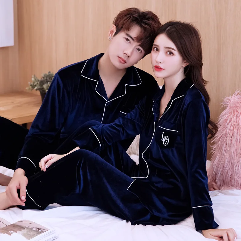Autunm Winnter New Women Long Sleeve Pajamas Couple Velour Two Piece Set Sleepwear Male Loose Casual Homewear Nightwear
Autunm Winnter New Women Long Sleeve Pajamas Couple Velour Two Piece Set Sleepwear Male Loose Casual Homewear Nightwear