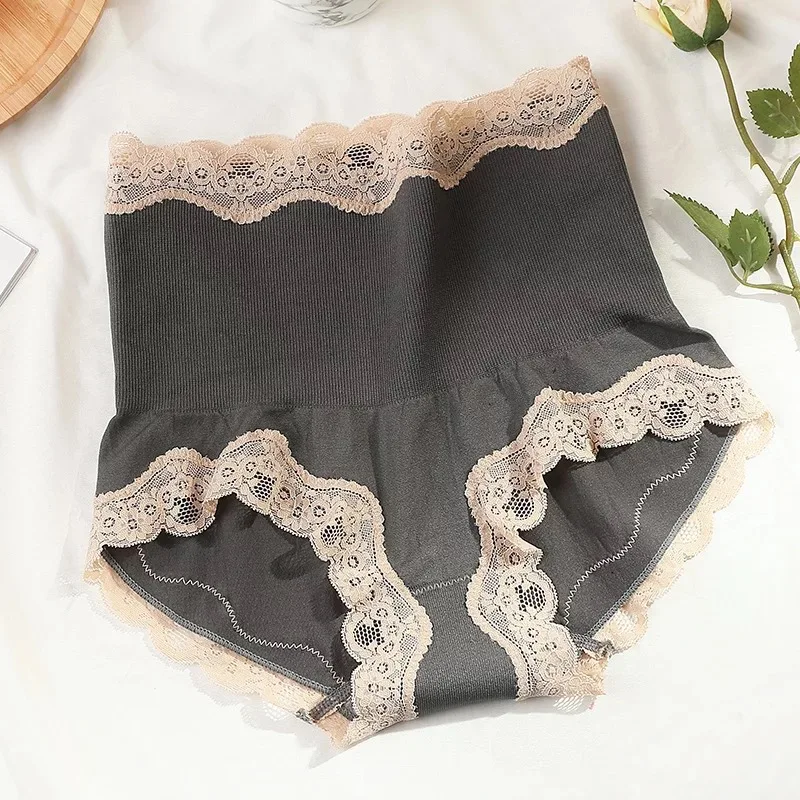 Korean Fashion New Women's Underwear High Waist Abdomen Warm Palace Pants Lace Breathable Bottoming Ladies Briefs Temperament
Korean Fashion New Women's Underwear High Waist Abdomen Warm Palace Pants Lace Breathable Bottoming Ladies Briefs Temperament
