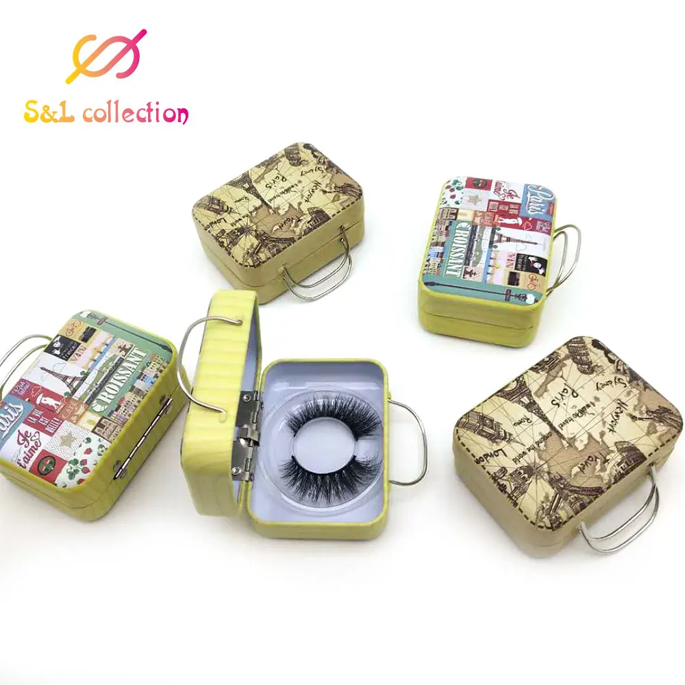 Newest Design Steel Eyelash Suitcase Cute Fake Lash Luggage packaging Box Mini Fashionable Empty Lash package
Newest Design Steel Eyelash Suitcase Cute Fake Lash Luggage packaging Box Mini Fashionable Empty Lash package