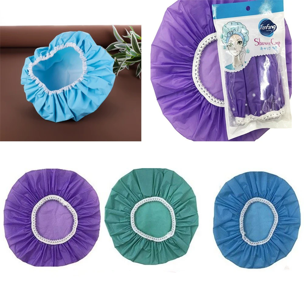 Household Waterproof Shower Caps Hat Bathing Caps Hotel Elastic Shower Cap Hair Cover Bathroom Products Bath Caps Multi Colors
Household Waterproof Shower Caps Hat Bathing Caps Hotel Elastic Shower Cap Hair Cover Bathroom Products Bath Caps Multi Colors