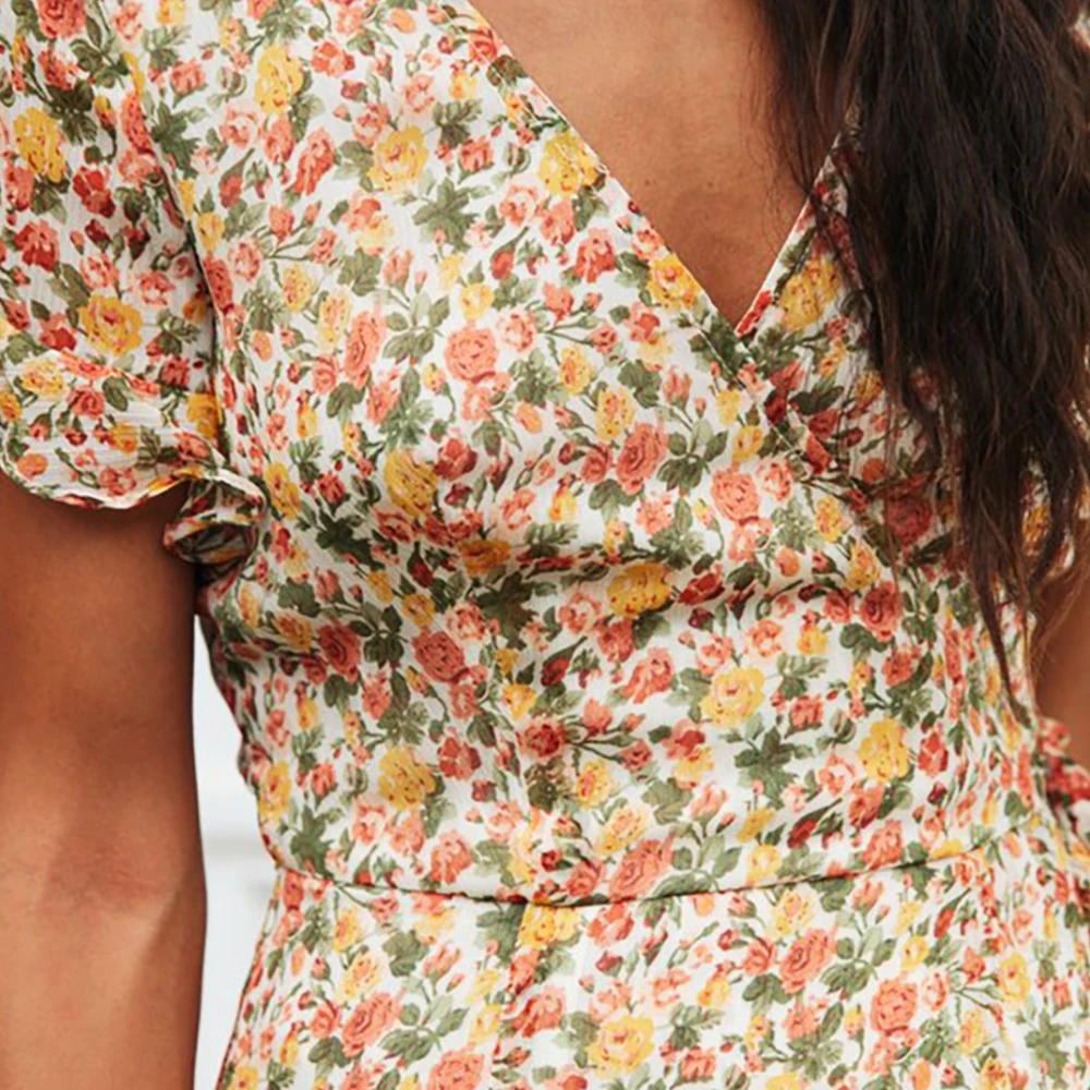 Summer Dress Women 2020 Sexy V Neck Floral Print Boho Beach Dress Slim Ruffle Short Sleeve A Line Chiffon Wrap Dress Sundress
Summer Dress Women 2020 Sexy V Neck Floral Print Boho Beach Dress Slim Ruffle Short Sleeve A Line Chiffon Wrap Dress Sundress