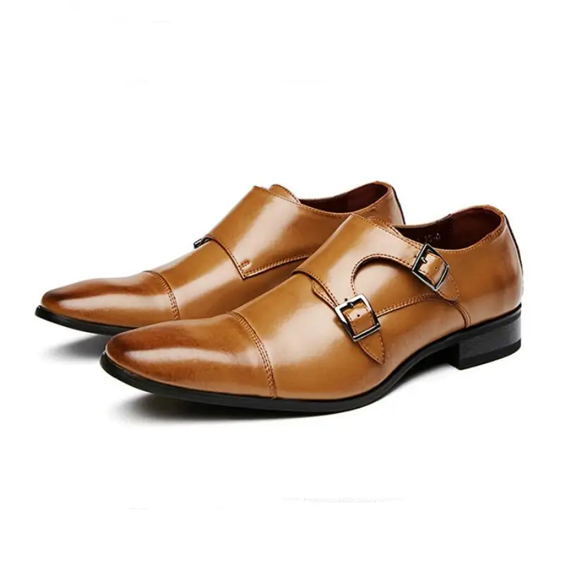 luxury Designer Business leather shoes men's dress shoes casual real leather shoes three-joint mengke buckle Wedding shoe A21
luxury Designer Business leather shoes men's dress shoes casual real leather shoes three-joint mengke buckle Wedding shoe A21