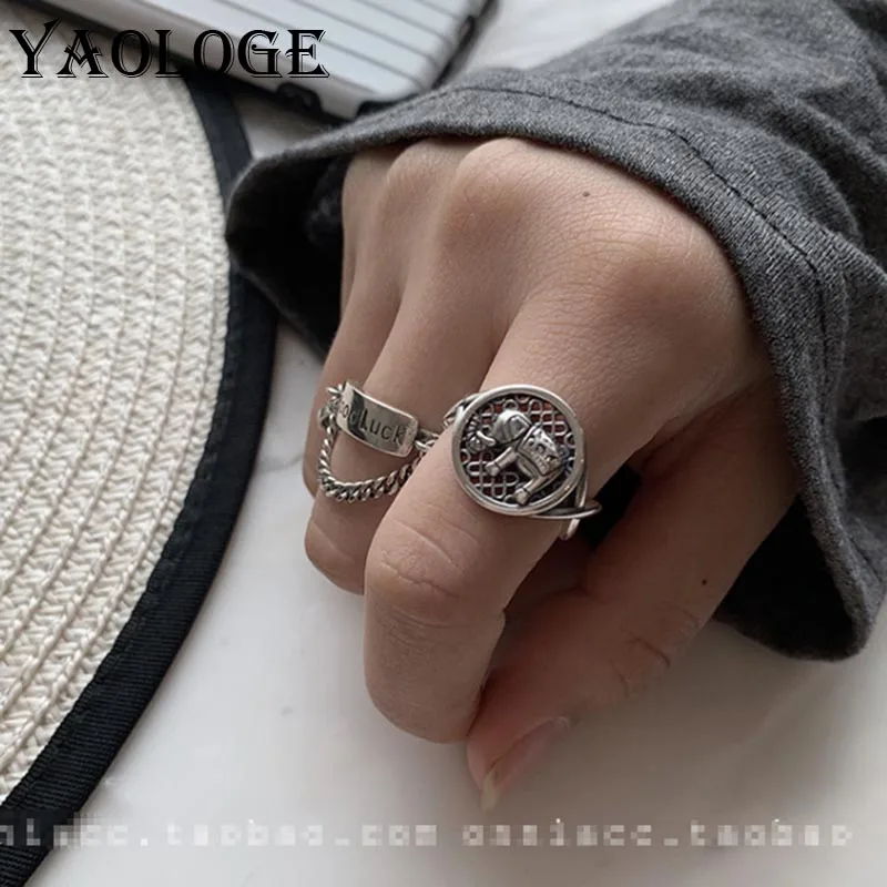 YAOLOGE Smilly Good Luck Rings For Women Sliver Plated Elephant Round Card Vintage Rings 2020 New Fashion Jewelry Wholesale
YAOLOGE Smilly Good Luck Rings For Women Sliver Plated Elephant Round Card Vintage Rings 2020 New Fashion Jewelry Wholesale