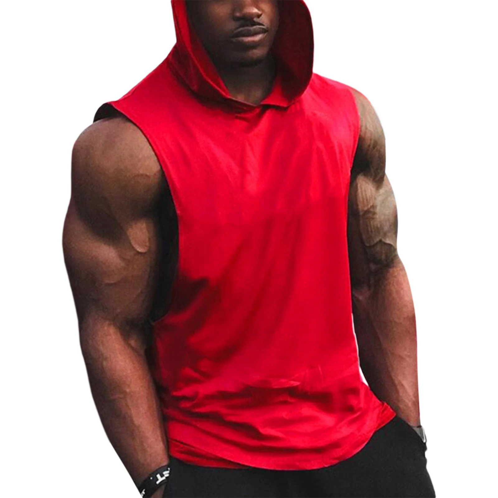 Men Fashion Hooded Fitness Tank Top Sleeveless Solid Color Sports Fitness Tops For Men New Fashion 2021
Men Fashion Hooded Fitness Tank Top Sleeveless Solid Color Sports Fitness Tops For Men New Fashion 2021