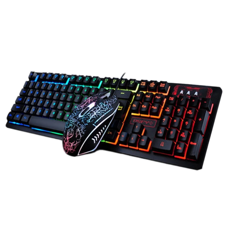 K13 Gaming Wired Keyboard Mouse Set Mute Button RGB Backlight Mechanical Keyboard for Pc Laptop
K13 Gaming Wired Keyboard Mouse Set Mute Button RGB Backlight Mechanical Keyboard for Pc Laptop