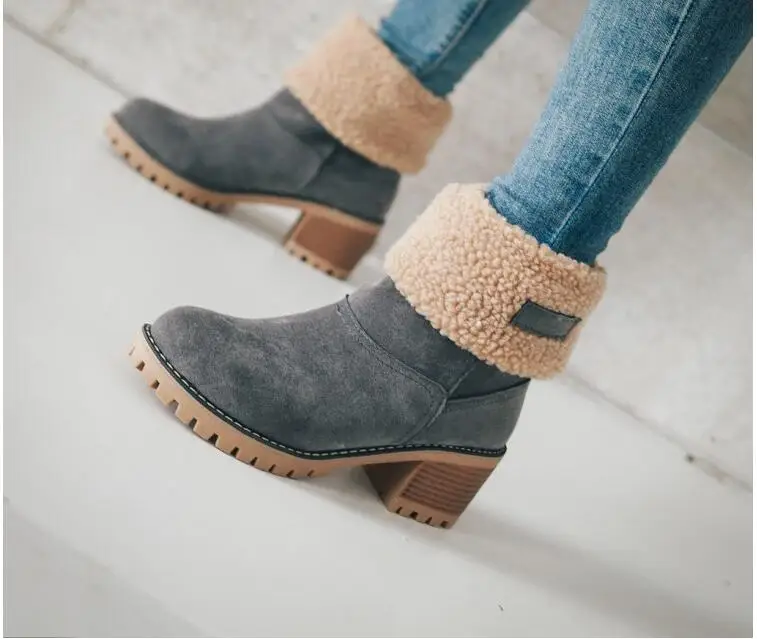 warm wool Boots women Female Ankle Boot Martin shoes High Heels Female Fashion Plus Size
warm wool Boots women Female Ankle Boot Martin shoes High Heels Female Fashion Plus Size