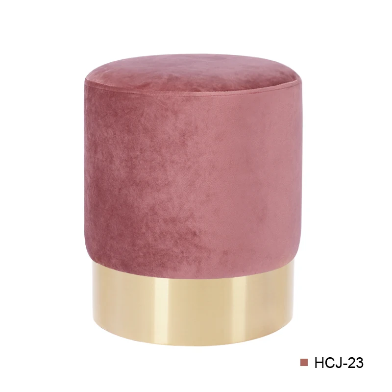 H1 Nordic Dresser Makeup Stool Modern Sofa Foot Stool Creative Short Stool Fabric Change Shoes Stool Storage Bench Furniture