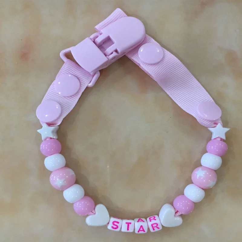 Baby Pacifier Clip Chain Attache Clip Dummy Pacifiers Leash Strap Beads Toy Teether Holder Baby Soother Chain
Baby Pacifier Clip Chain Attache Clip Dummy Pacifiers Leash Strap Beads Toy Teether Holder Baby Soother Chain