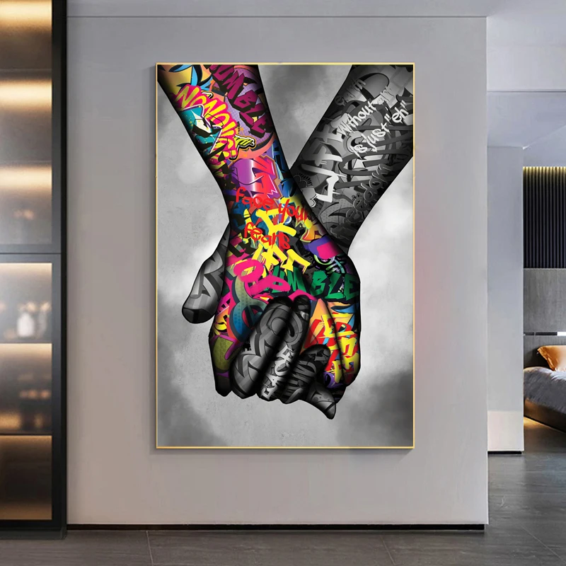 Graffiti Art Street Hands Wall Art Canvas Painting Abstract Posters and Prints Wall Pictures for Living Rome Home Decor Cuadros
Graffiti Art Street Hands Wall Art Canvas Painting Abstract Posters and Prints Wall Pictures for Living Rome Home Decor Cuadros