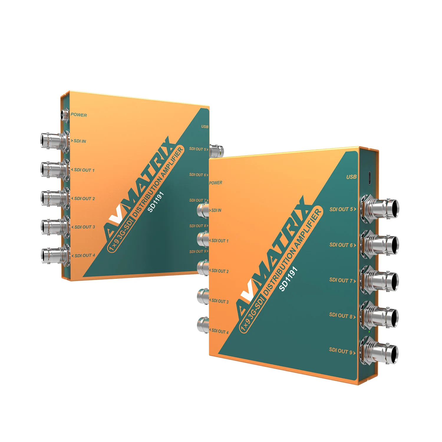 Mini conversion video distribution amplifier 1 input 9 output 3G HD SDI splitter
Mini conversion video distribution amplifier 1 input 9 output 3G HD SDI splitter