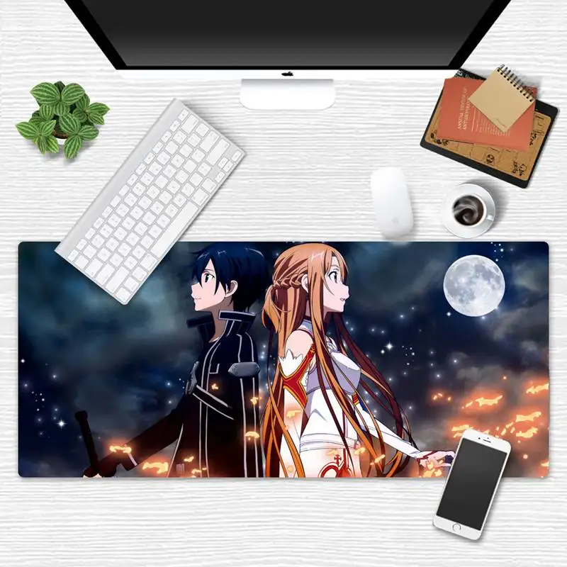 Sword Art Online SAO Gaming desk laptop Rubber Mouse Mat Game Office Work Mouse Mat pad X XL Non-slip Laptop Cushion mouse pad
Sword Art Online SAO Gaming desk laptop Rubber Mouse Mat Game Office Work Mouse Mat pad X XL Non-slip Laptop Cushion mouse pad