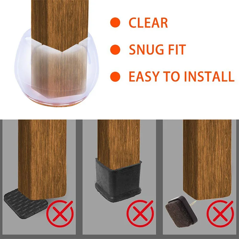 40 Pack Chair Leg Caps, Silicone Floor Protectors, Suitable for 32-36mm Round Legs & 27-30mm Square Legs, Anti-Scratch
40 Pack Chair Leg Caps, Silicone Floor Protectors, Suitable for 32-36mm Round Legs & 27-30mm Square Legs, Anti-Scratch