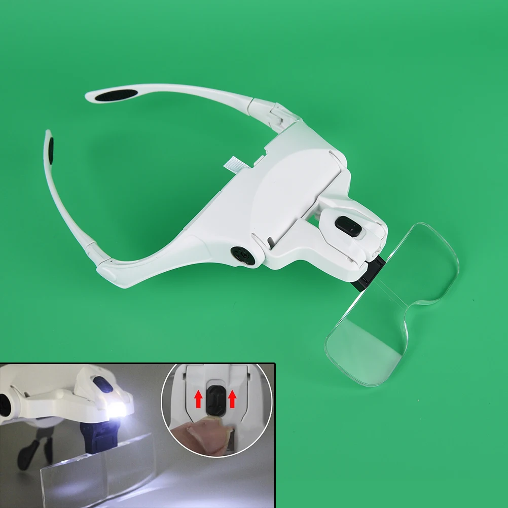 1PC Magnification Frame Headband Eye Magnifying Glasses With LED Light For Beauty Tattoo Graft Eyelash
1PC Magnification Frame Headband Eye Magnifying Glasses With LED Light For Beauty Tattoo Graft Eyelash