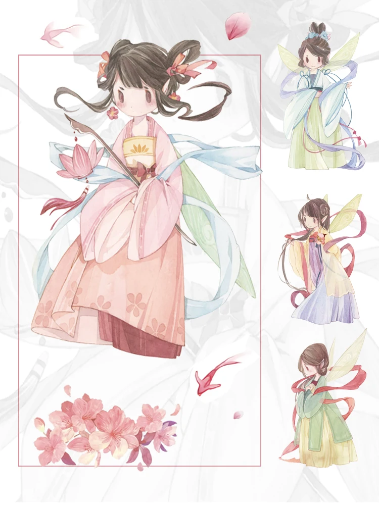 1 Roll Decorative Masking Washi Masking Tape Antique Girl Little Qingxin Memories Han Tang Dynasty Wing Lantern Beauty Material
1 Roll Decorative Masking Washi Masking Tape Antique Girl Little Qingxin Memories Han Tang Dynasty Wing Lantern Beauty Material