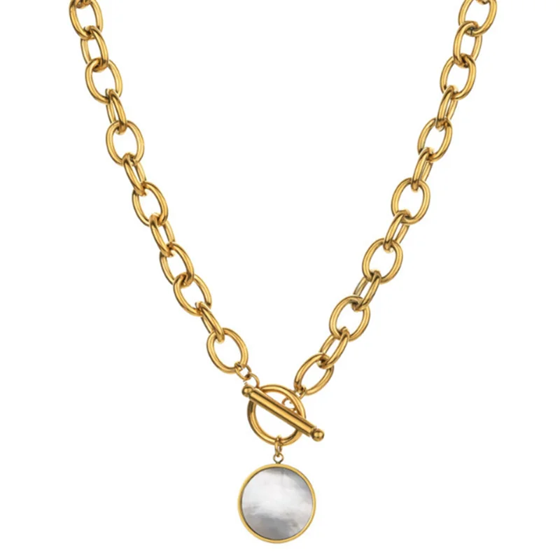 Ожерелье с подвеской в виде белой ракушки в стиле панк
Ожерелье с подвеской в виде белой ракушки в стиле панк