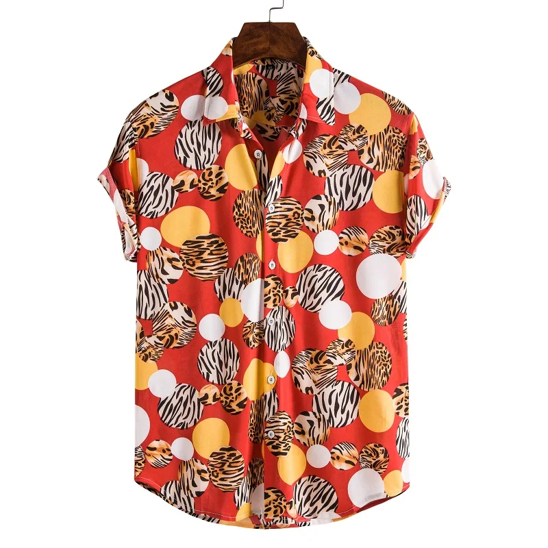 Men's shirt autumn long-sleeved floral shirt printed slim-fit men's camisole
Men's shirt autumn long-sleeved floral shirt printed slim-fit men's camisole