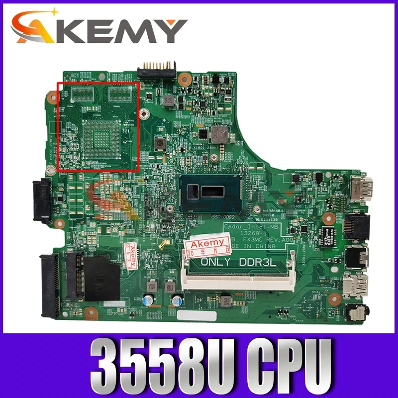 CN-0P34KX 0P34KX подходит для Dell Inspiron 3442 3443 3542 3543 5748 5749 Материнская плата ноутбука 13269-1 PWB.FX3MC REV A00 3558U
CN-0P34KX 0P34KX подходит для Dell Inspiron 3442 3443 3542 3543 5748 5749 Материнская плата ноутбука 13269-1 PWB.FX3MC REV A00 3558U