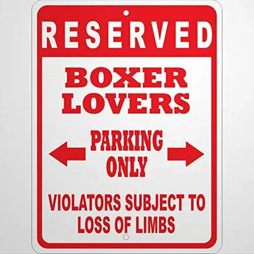 Custom Boxer Parking Sign -Multiple Sizes- Novelty Sign - Personalized Pet Dog Lover Yard Signs 
Custom Boxer Parking Sign -Multiple Sizes- Novelty Sign - Personalized Pet Dog Lover Yard Signs