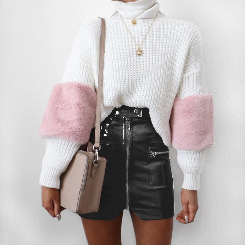 Womens Spring Autumn Elegant Mini Streetwear Skirts Pink Black Sexy High Waist PU Leather Skirt Women Slim Zipper Pocket Skirts
Womens Spring Autumn Elegant Mini Streetwear Skirts Pink Black Sexy High Waist PU Leather Skirt Women Slim Zipper Pocket Skirts